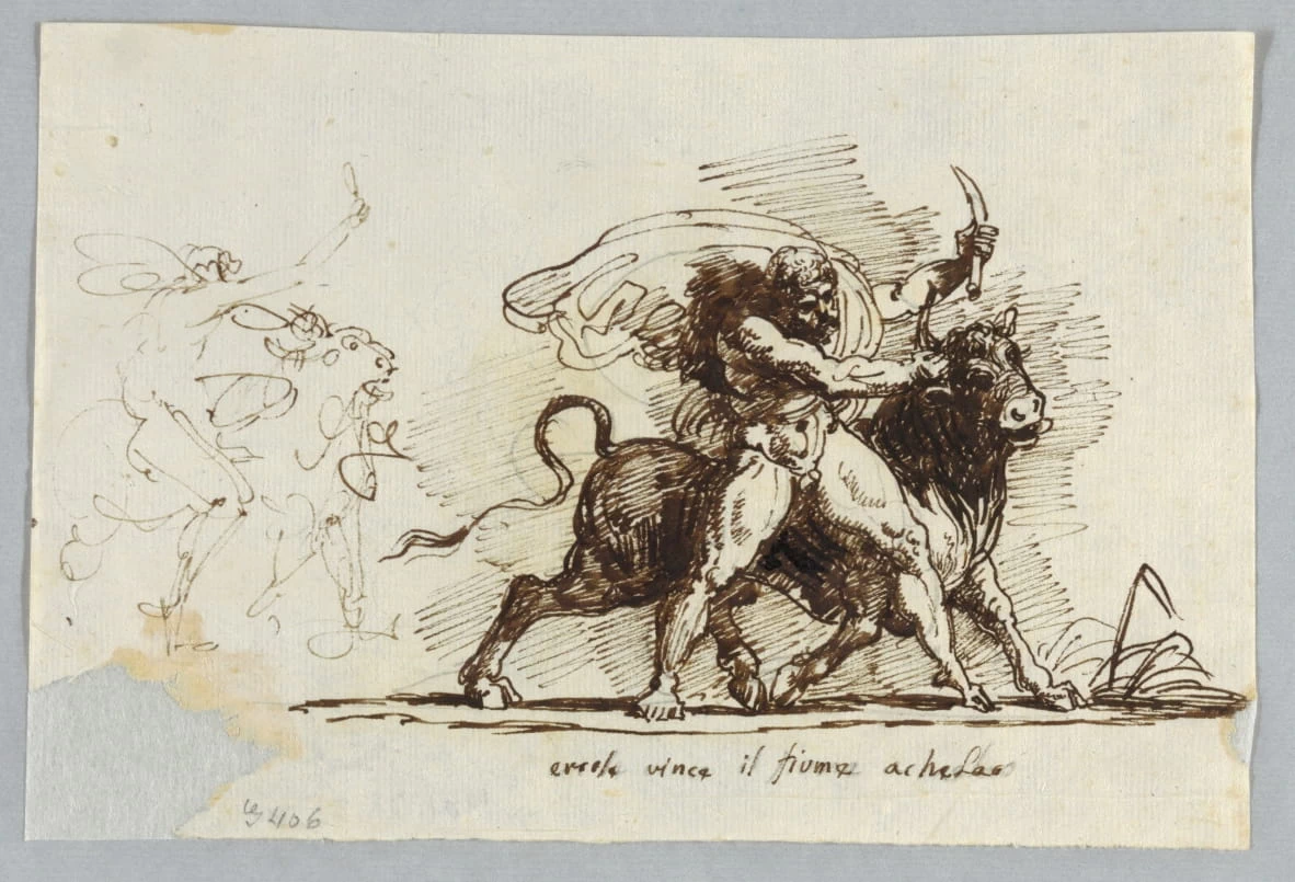 Studio, Ercole vince il fiume Acheloo - Smithsonian Institution, Museum